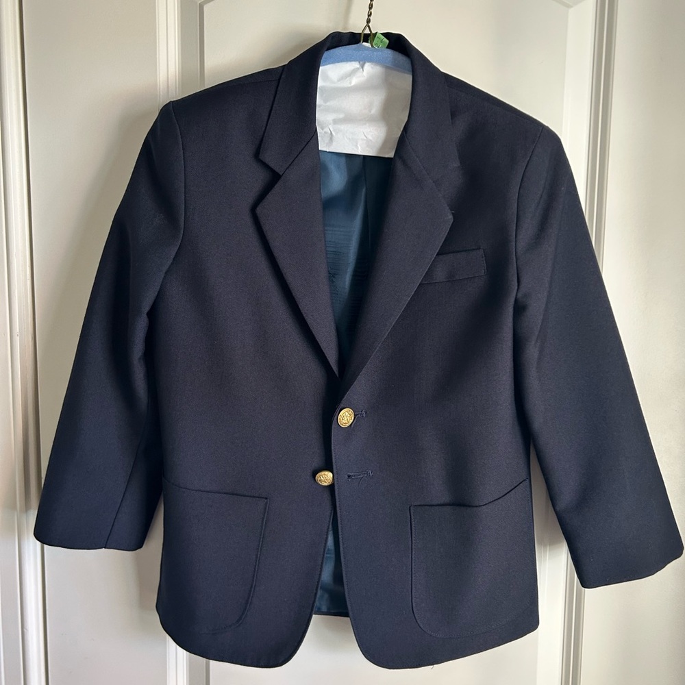 Boys Navy Sport Coat Size 8